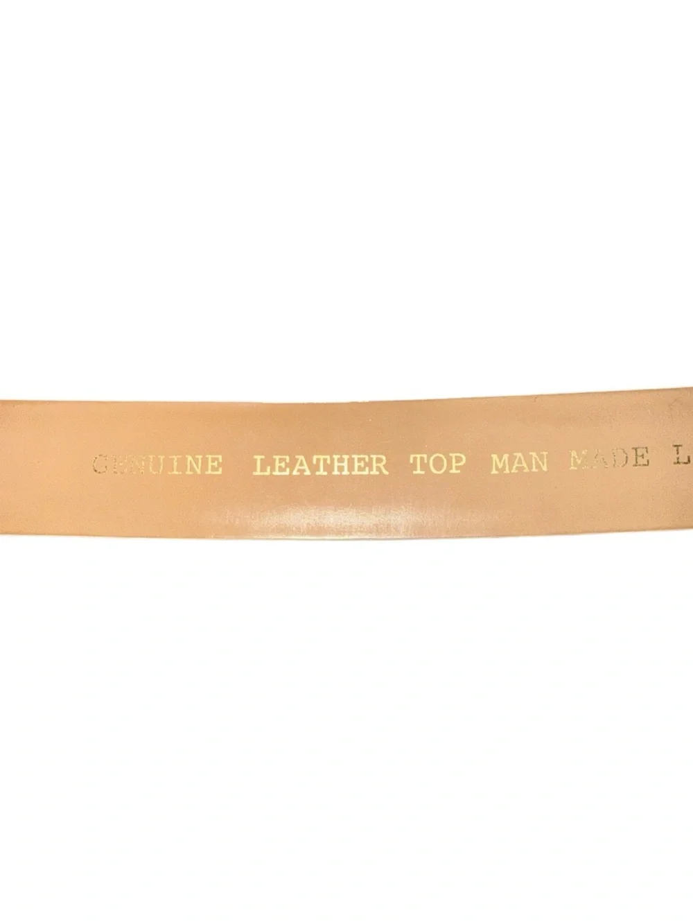 White Leather Belt Womens‎ Gold Tone Buckle Medium Minimalist Classic Waist Belt